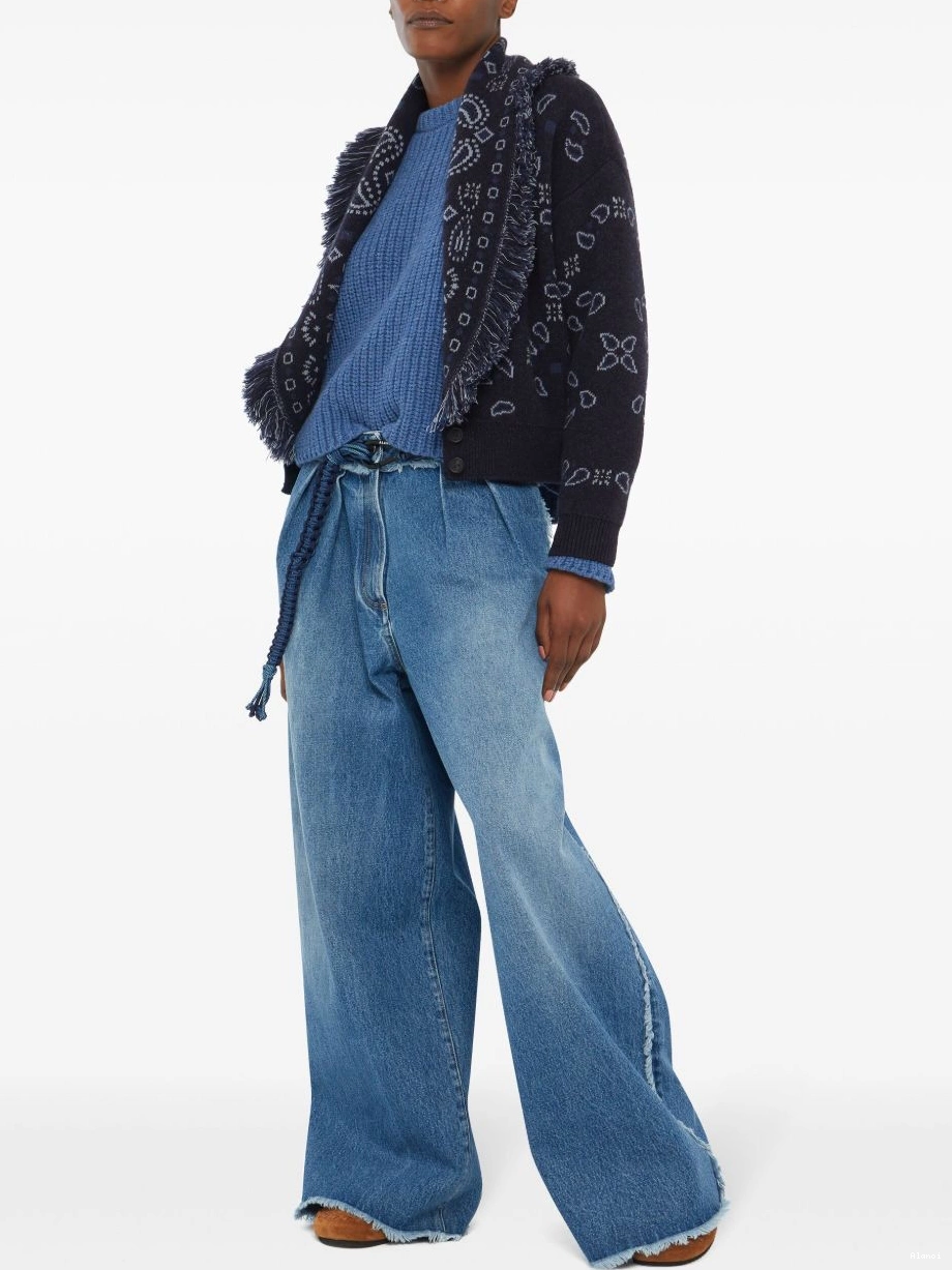 Affordable bandana-pattern Women Alanui jacket bomber knitted 0719